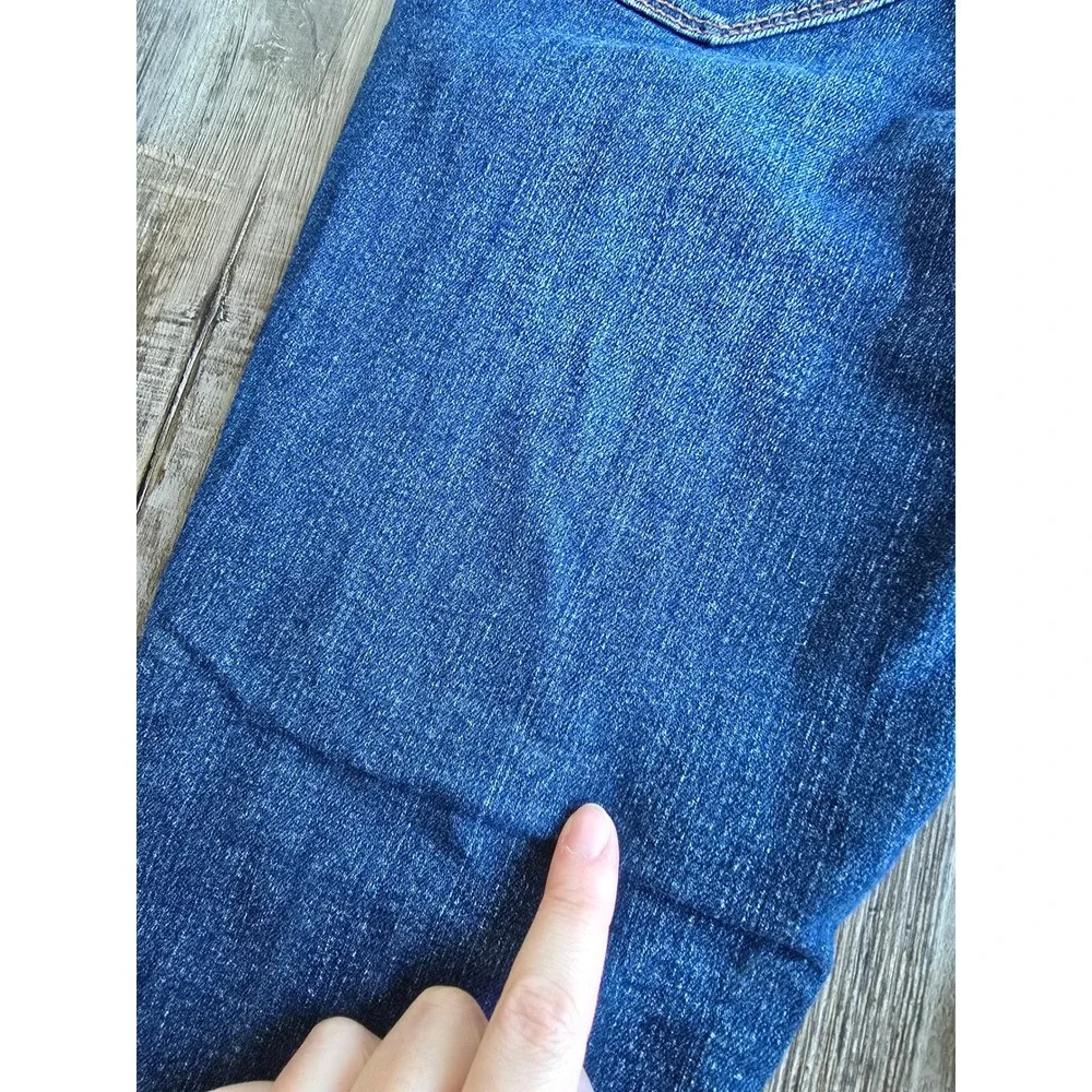 LEI Juniors Dark Wash Distressed Ripped Skinny‎ Jeans Size 7 Regular Denim
